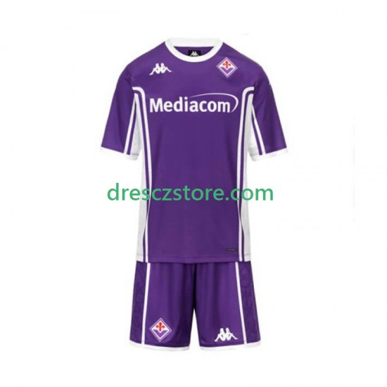 ACF Fiorentina Domácí Dres 2025-2026 Krátký rukáv Děti Fotbalové Dresy