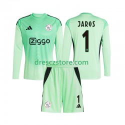 AFC Ajax Vitezslav Jaros 1 Brankářské Domácí Dres 2025-2026 Dlouhý rukáv Děti Fotbalové Dresy