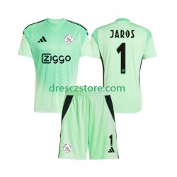 AFC Ajax Vitezslav Jaros 1 Brankářské Domácí Dres 2025-2026 Krátký rukáv Děti Fotbalové Dresy