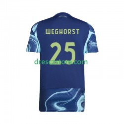AFC Ajax Wout Weghorst 25 Venkovní Dres 2025-2026 Krátký rukáv Muže Fotbalové Dresy