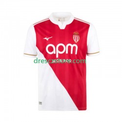 AS Monaco Domácí Dres 2025-2026 Krátký rukáv Muže Fotbalové Dresy
