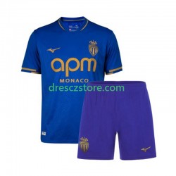 AS Monaco Venkovní Dres 2025-2026 Krátký rukáv Děti Fotbalové Dresy