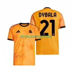 AS Řím Dybala 21 Venkovní Dres 2025-2026 Krátký rukáv Muže Fotbalové Dresy