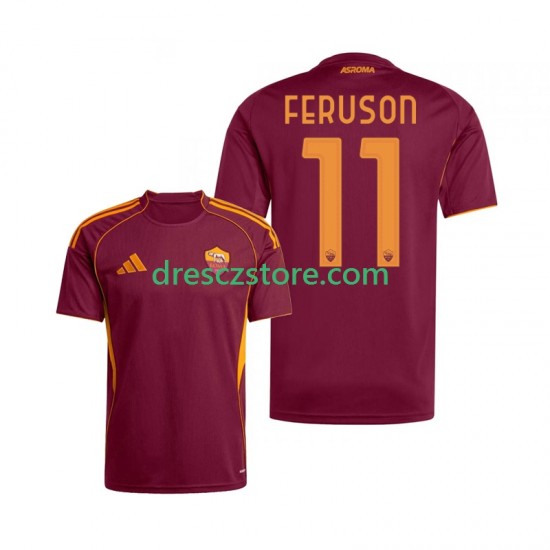AS Řím Evan Ferguson 11 Domácí Dres 2025-2026 Krátký rukáv Muže Fotbalové Dresy