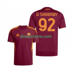 AS Řím Stephan El Shaarawy 92 Domácí Dres 2025-2026 Krátký rukáv Muže Fotbalové Dresy