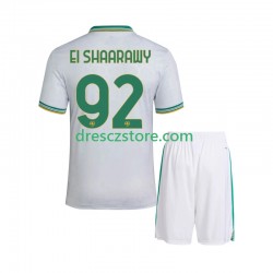 AS Řím Stephan El Shaarawy 92 Alternativní Dres 2025-2026 Krátký rukáv Děti Fotbalové Dresy