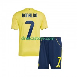 Al Nassr Cristiano Ronaldo 7 Domácí Dres 2025-2026 Krátký rukáv Děti Fotbalové Dresy