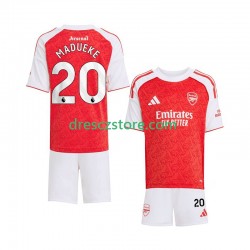 Arsenal Noni Madueke 20 Domácí Dres 2025-2026 Krátký rukáv Děti Fotbalové Dresy