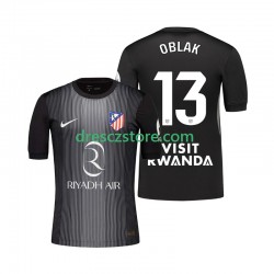 Atlético Madrid Jan Oblak 13 Brankářské Venkovní Dres 2025-2026 Krátký rukáv Muže Fotbalové Dresy