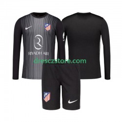 Atlético Madrid Brankářské Venkovní Dres 2025-2026 Dlouhý rukáv Děti Fotbalové Dresy