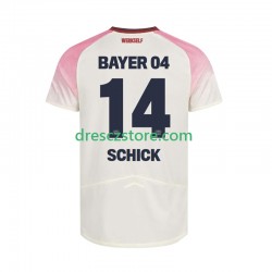 Bayer 04 Leverkusen Patrik Schick 14 Venkovní Dres 2025-2026 Krátký rukáv Muže Fotbalové Dresy