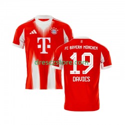 FC Bayern Mnichov Alphonso Davies 19 Domácí Dres 2025-2026 Krátký rukáv Muže Fotbalové Dresy