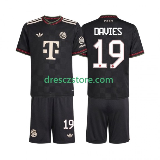 FC Bayern Mnichov Alphonso Davies 19 Alternativní Dres 2025-2026 Krátký rukáv Děti Fotbalové Dresy