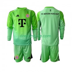FC Bayern Mnichov Brankářské Domácí Dres 2025-2026 Dlouhý rukáv Děti Fotbalové Dresy