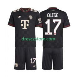 FC Bayern Mnichov Michael Olise 17 Alternativní Dres 2025-2026 Krátký rukáv Děti Fotbalové Dresy