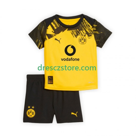 Borussia Dortmund Domácí Dres 2025-2026 Krátký rukáv Děti Fotbalové Dresy