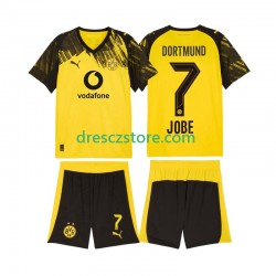 Borussia Dortmund Jobe Bellingham 7 Domácí Dres 2025-2026 Krátký rukáv Děti Fotbalové Dresy