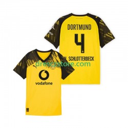 Borussia Dortmund Nico Schlotterbeck 4 Domácí Dres 2025-2026 Krátký rukáv Muže Fotbalové Dresy