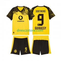 Borussia Dortmund Serhou Guirassy 9 Domácí Dres 2025-2026 Krátký rukáv Děti Fotbalové Dresy