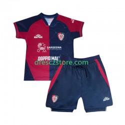 Cagliari Domácí Dres 2025-2026 Krátký rukáv Děti Fotbalové Dresy