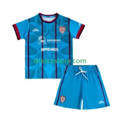 Cagliari Alternativní Dres 2025-2026 Krátký rukáv Děti Fotbalové Dresy