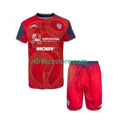 Cagliari Special Domácí Dres 2025-2026 Krátký rukáv Děti Fotbalové Dresy