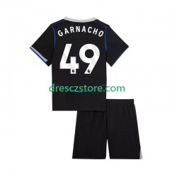 Chelsea Alejandro Garnacho 49 Alternativní Dres 2025-2026 Krátký rukáv Děti Fotbalové Dresy
