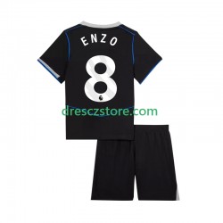 Chelsea Enzo Fernandez 8 Alternativní Dres 2025-2026 Krátký rukáv Děti Fotbalové Dresy