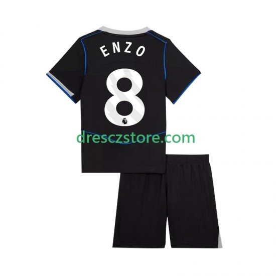 Chelsea Enzo Fernandez 8 Alternativní Dres 2025-2026 Krátký rukáv Děti Fotbalové Dresy