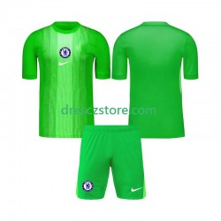 Chelsea Brankářské Venkovní Dres 2025-2026 Krátký rukáv Děti Fotbalové Dresy