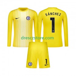 Chelsea Robert Sanchez 1 Brankářské Alternativní Dres 2025-2026 Dlouhý rukáv Děti Fotbalové Dresy
