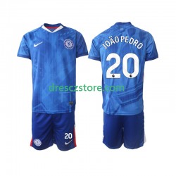 Chelsea joao pedro 20 Domácí Dres 2025-2026 Krátký rukáv Děti Fotbalové Dresy