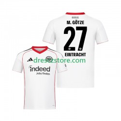Eintracht Frankfurt Mario Gotze 27 Venkovní Dres 2025-2026 Krátký rukáv Muže Fotbalové Dresy