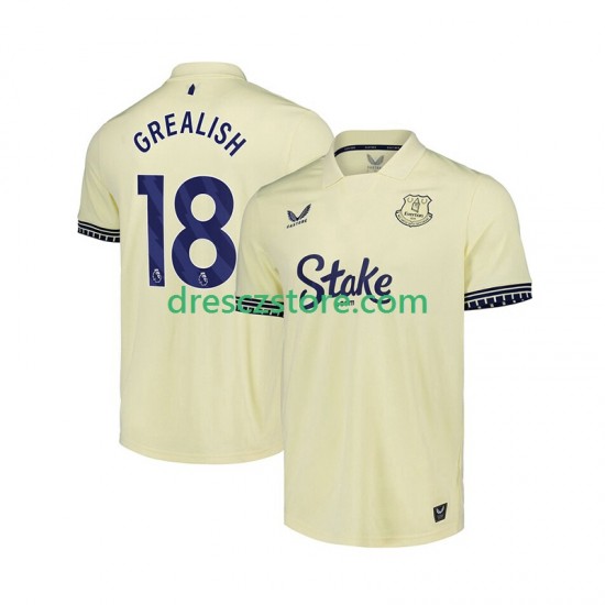 Everton Jack Grealish 18 Venkovní Dres 2025-2026 Krátký rukáv Muže Fotbalové Dresy