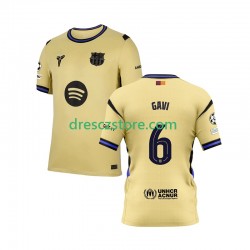 FC Barcelona Gavi 6 Champions League Venkovní Dres 2025-2026 Krátký rukáv Muže Fotbalové Dresy