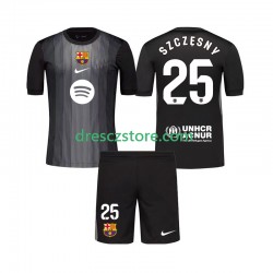 FC Barcelona Szczesny 25 Brankářské Alternativní Dres 2025-2026 Krátký rukáv Děti Fotbalové Dresy