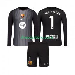 FC Barcelona Ter Stegen 1 Brankářské Alternativní Dres 2025-2026 Dlouhý rukáv Děti Fotbalové Dresy