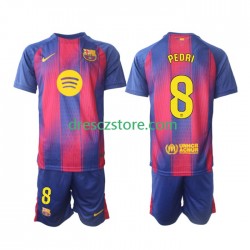 FC Barcelona Pedri 8 Domácí Dres 2025-2026 Krátký rukáv Děti Fotbalové Dresy