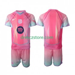 FC Barcelona Special Domácí Dres 2025-2026 Krátký rukáv Děti Fotbalové Dresy