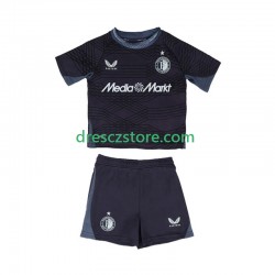 Feyenoord Rotterdam Venkovní Dres 2025-2026 Krátký rukáv Děti Fotbalové Dresy