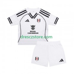 Fulham Domácí Dres 2025-2026 Krátký rukáv Děti Fotbalové Dresy