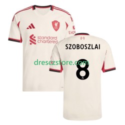 Liverpool Dominik Szoboszlai 8 Venkovní Dres 2025-2026 Krátký rukáv Muže Fotbalové Dresy