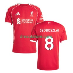 Liverpool Dominik Szoboszlai 8 Domácí Dres 2025-2026 Krátký rukáv Muže Fotbalové Dresy