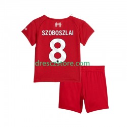 Liverpool Dominik Szoboszlai 8 Domácí Dres 2025-2026 Krátký rukáv Děti Fotbalové Dresy