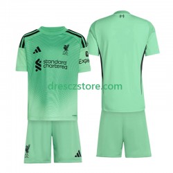 Liverpool Brankářské Venkovní Dres 2025-2026 Krátký rukáv Děti Fotbalové Dresy
