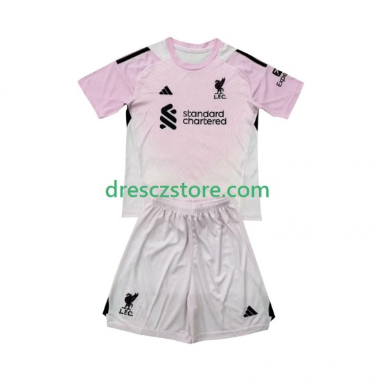 Liverpool Brankářské Alternativní Dres 2025-2026 Krátký rukáv Děti Fotbalové Dresy