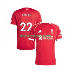 Liverpool Hugo Ekitike 22 Domácí Dres 2025-2026 Krátký rukáv Muže Fotbalové Dresy