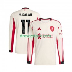 Liverpool Mohamed Salah 11 Venkovní Dres 2025-2026 Dlouhý rukáv Muže Fotbalové Dresy