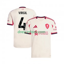 Liverpool Virgil van Dijk 4 Venkovní Dres 2025-2026 Krátký rukáv Muže Fotbalové Dresy