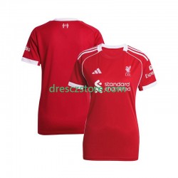 Liverpool Domácí Dres 2025-2026 Krátký rukáv Ženy Fotbalové Dresy